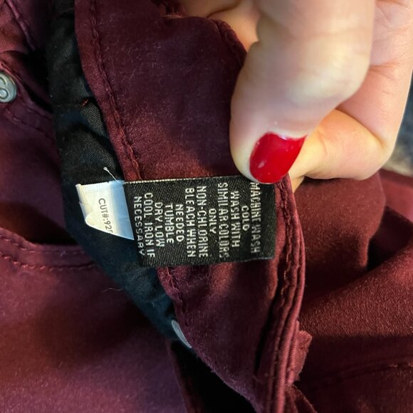 Maroon Celebrity Pink Jayden Skinny Jeans - Picture 6 of 6